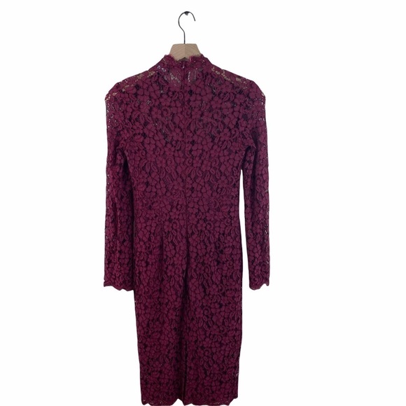 Bardot Sienna Lace Bell Sleeve Sheath Dress Size 4 - Picture 6 of 10